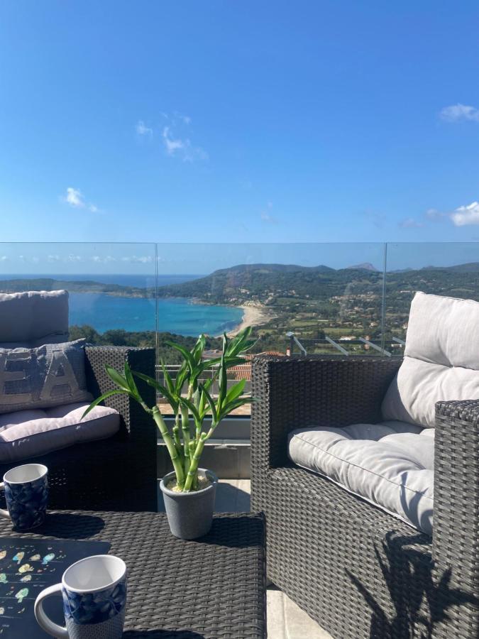 Haut De Villa - Vue Mer Avec Coucher De Soleil Cargèse Eksteriør billede